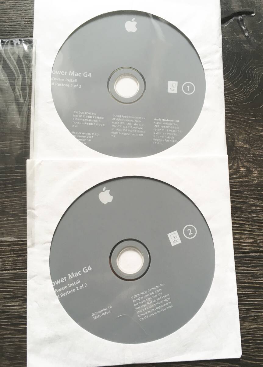 ☆☆ Apple Power Mac G4 DVD-ROM【 OS 10.３.２ 】① ②の画像1