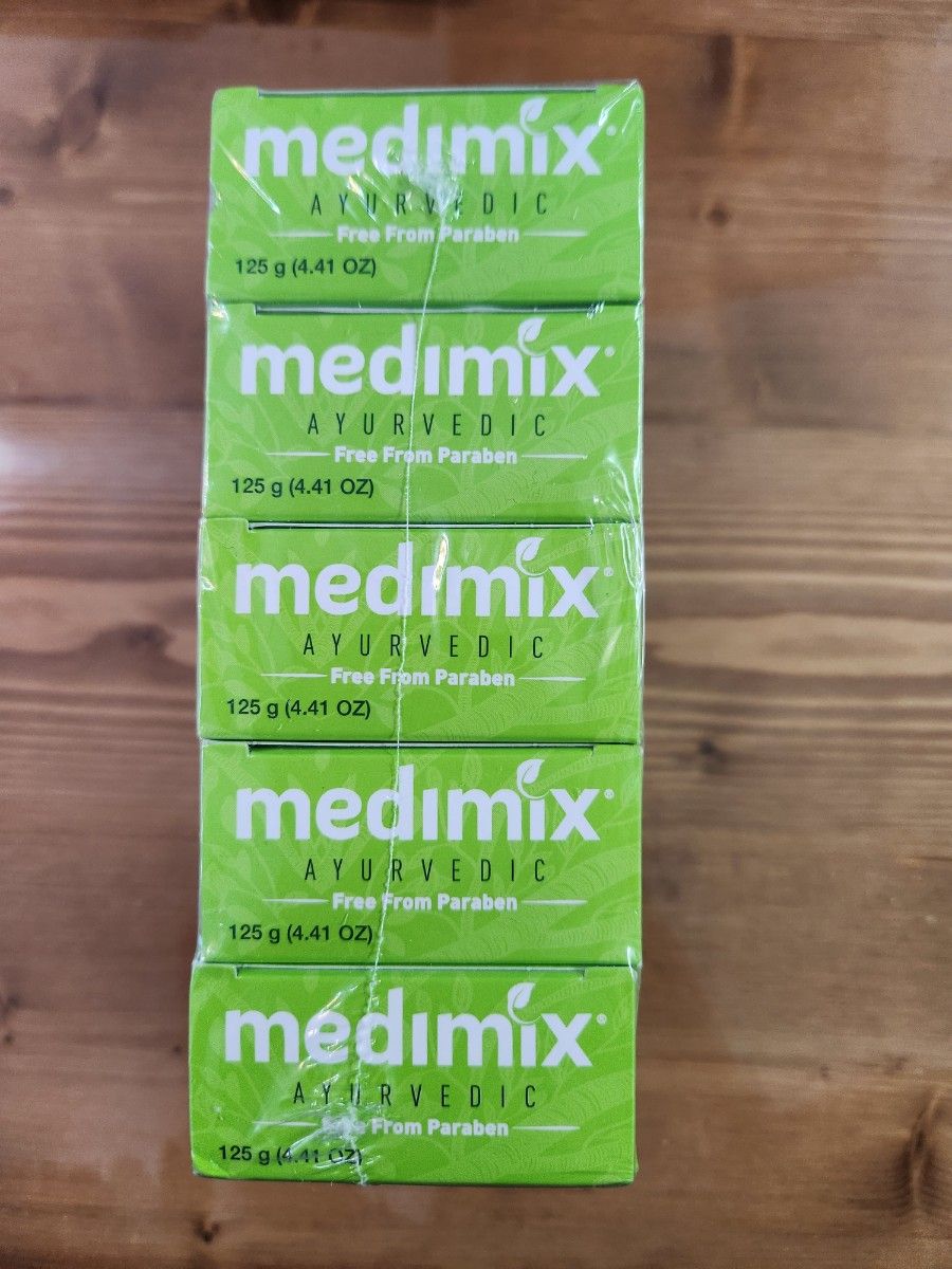 【未開封未使用】medimix メディミックス アーユルヴェーダ 石けん 125g × 5個