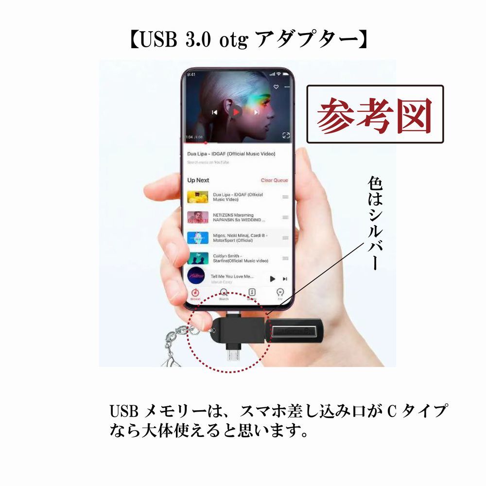 【USB 3.0 otgアダプター】ディスクカードリーダー 2 in1 Android スマホ タブレット 送料込み_画像2