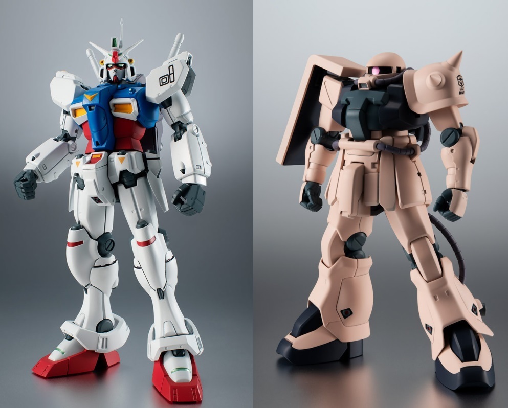 【新品未開封】【セット】 ROBOT魂 ＜SIDE MS＞ RX-78 GP01 , MS-06F-2 ザクII F2型 連邦軍仕様 ver. A.N.I.M.E. 2点セット　　　検）0083