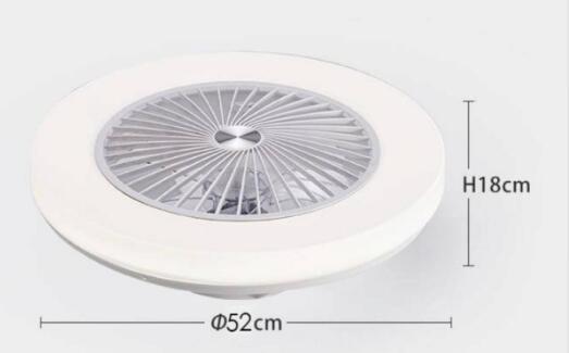 新品未使用 上質LEDシーリングファンライト 室内芸術 ホワイトリビング照明 3段階風量 リモコン付 ダイニング照明 寝室照明 無階段調光調色_画像5