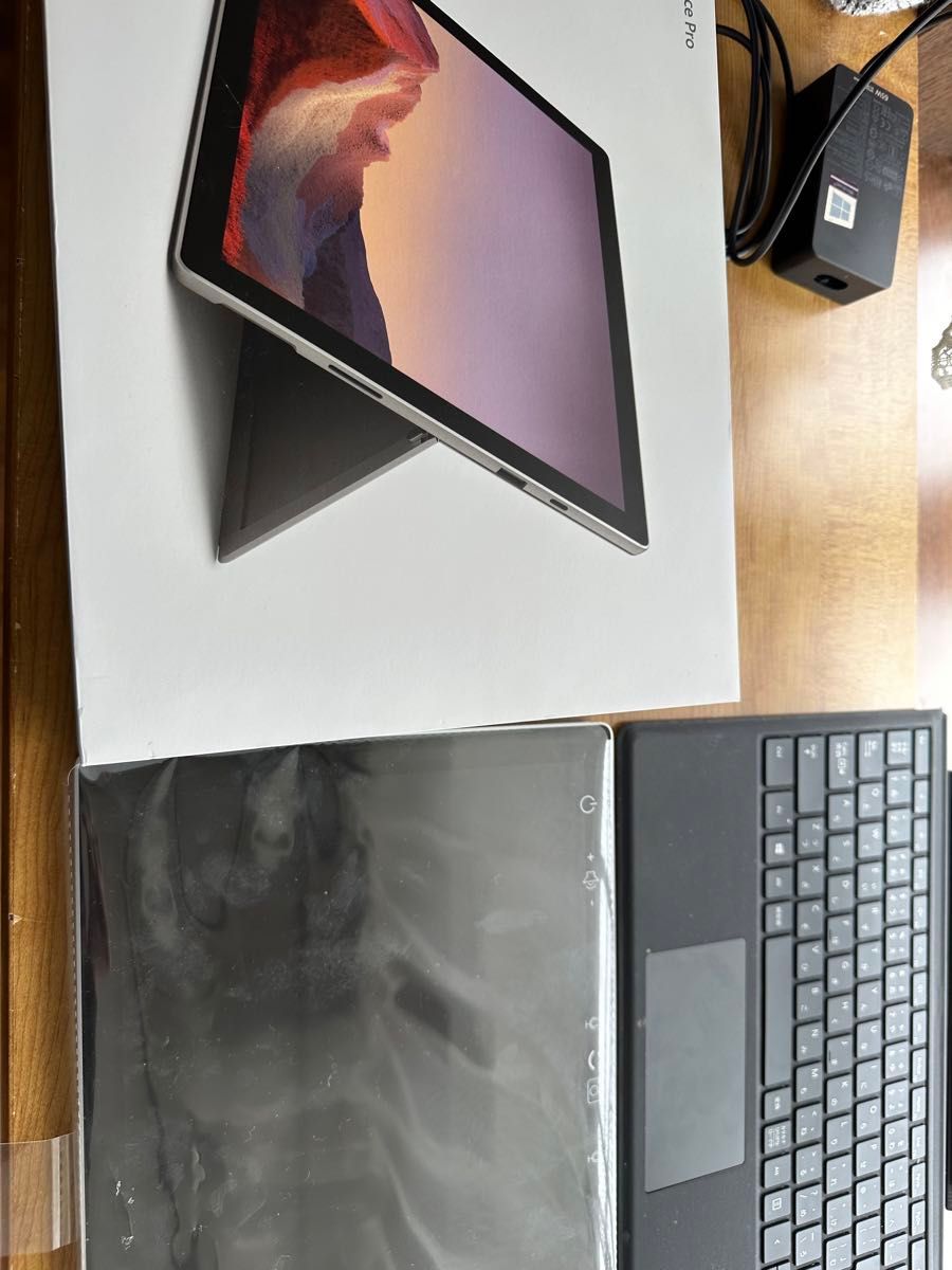 Surface Pro7 128gb 8gb 箱、キーボードカバー付き