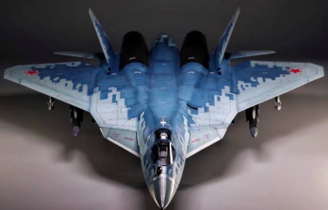 ZVEZDA 1/48 Russia Air Force Su-57 painted final product 