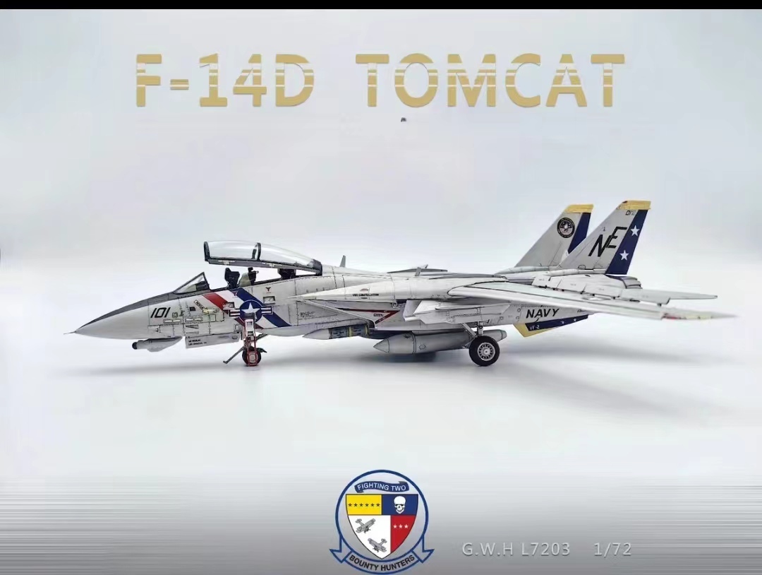 1/72 アメリカ海軍 F-14D トムキャット 塗装済完成品_画像1