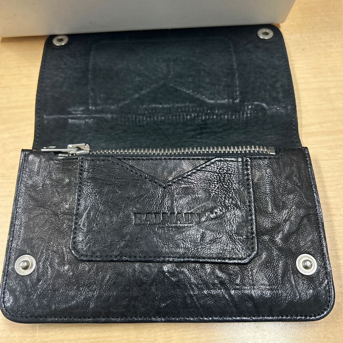 BALMAIN 11ssウォレット homme デカルナン　MOTORBIKE MENS CHAIN WALLET チェーンウォレット_画像2