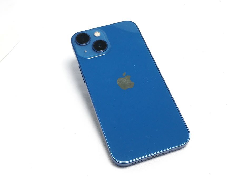 Apple iphone13 mini SIMフリー ブルー バッテリー92% 128GB/115.71GB 使用可能 保護フィルム・充電ケーブル付 docomo 利用制限〇の画像3