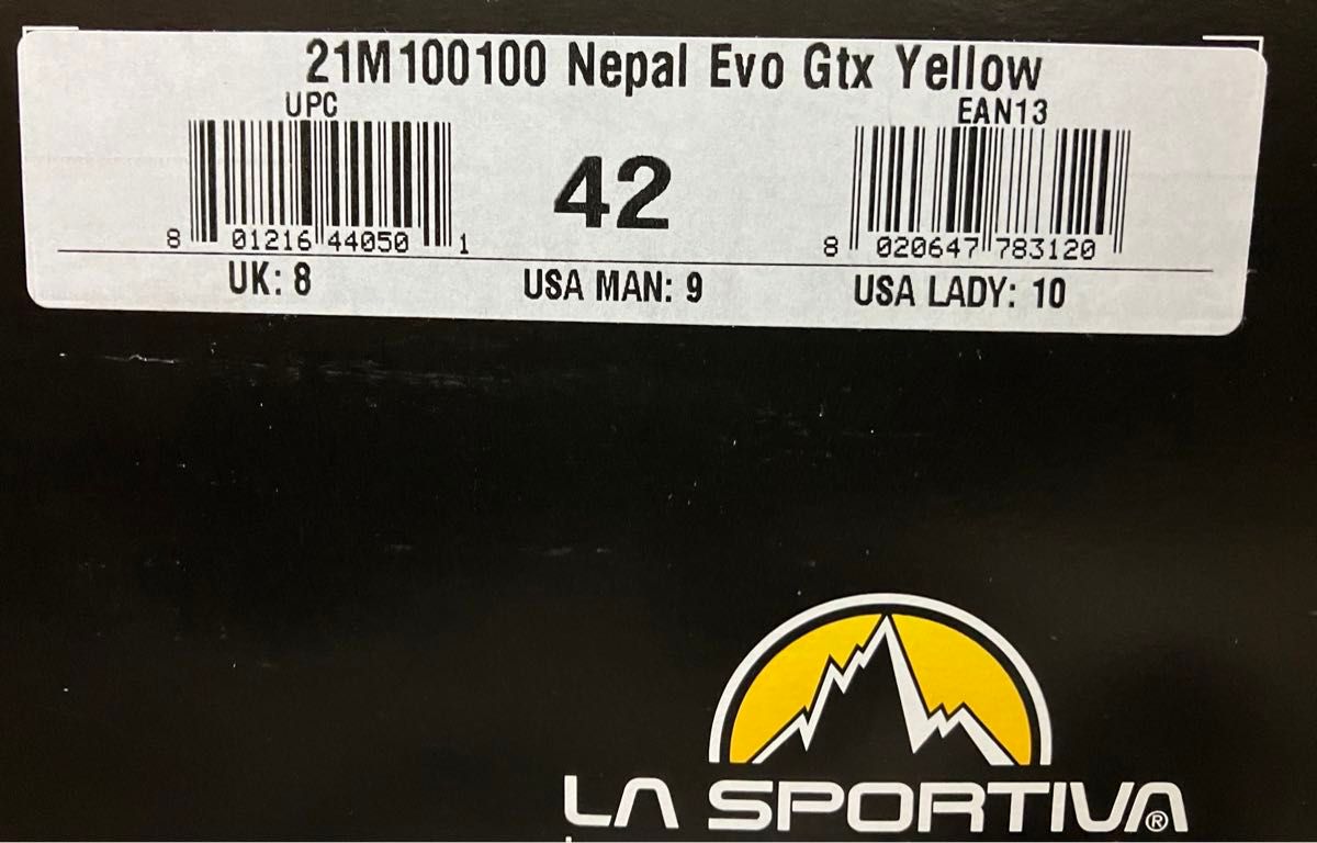 新品 未使用 スポルティバ ネパール エボ GTX 42 26.7 NEPAL EVO GTX トレッキングシューズ 厳冬期 冬靴