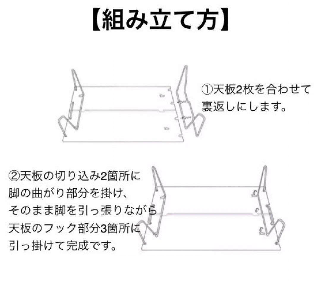 ミニテーブル　ソロテーブル　組み立て式テーブル　 軽量　キャンプ　登山　シルバー_画像9