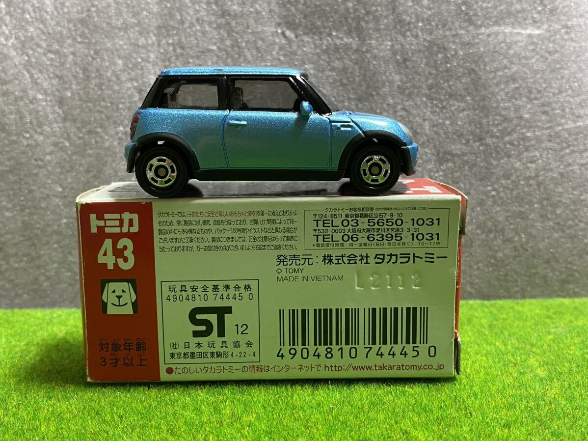 トミカ 43 ミニクーパー ベトナム製 Tomica Mini cooper made in vietnamの画像2