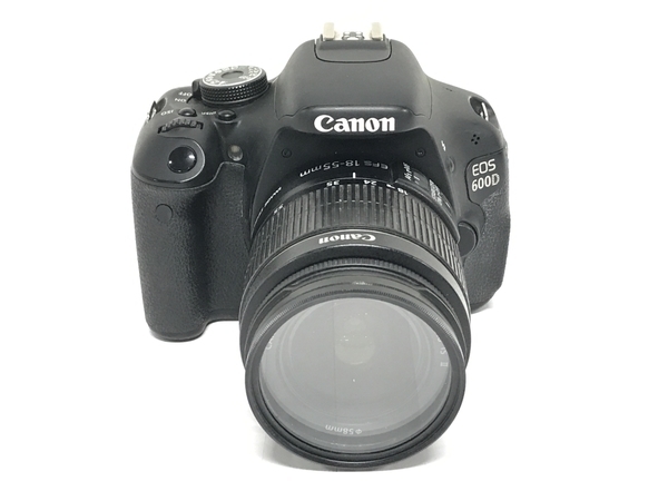 Canon EOS 600D ボディ EF-S 18-55mm 1:3.5-5.6 IS II ズーム レンズ キット デジタル 一眼 レフ カメラ 撮影 趣味 中古 F8590977_画像3