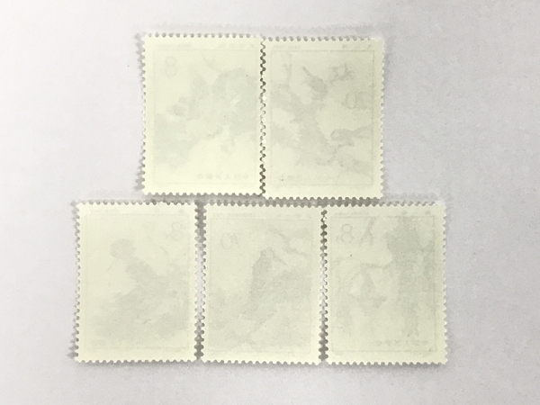 【1円】 中国切手 T79 5枚 中国人民郵政 中国切手 ジャンク F8064300の画像2