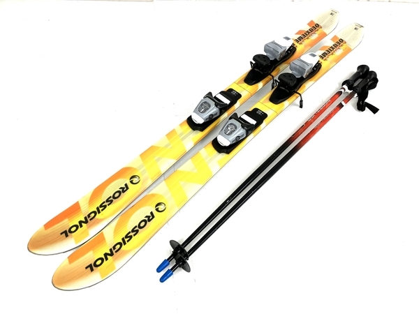 【1円】 ROSSIGNOL DEUXIEME FLASH スキー板 138cm SCOTT USA ALPINE ストック ロシニョール ジャンク O8404804_画像1