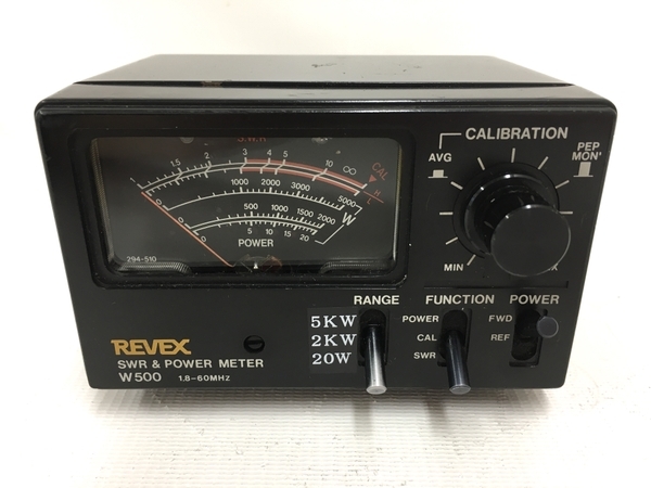 REVEX リーベックス W500 SWR&POWER METER パワー計 通電未確認 ジャンク T8606271_画像2