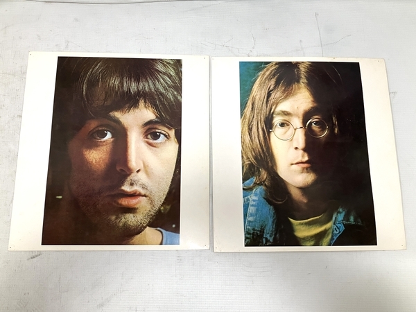 The Beatles AP8570 ザ・ビートルズ ホワイト・アルバム 2枚組 LP 丸帯補充票付 赤盤 ジャンク H8605123_画像4