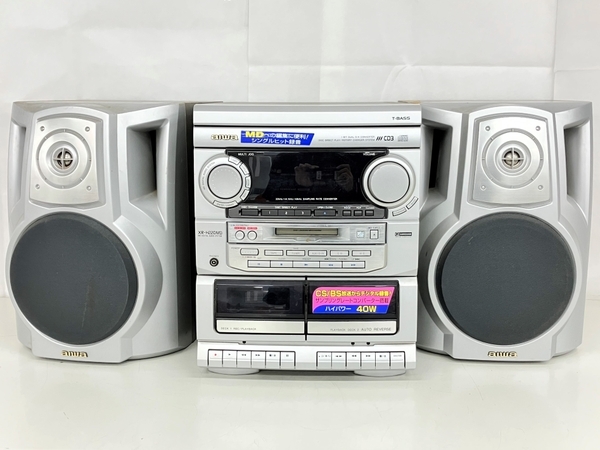 【1円】Aiwa アイワ XR-H220 コンポ オーディオ CD MD ダブルカセット 音響機材 ジャンク K8515711の画像1