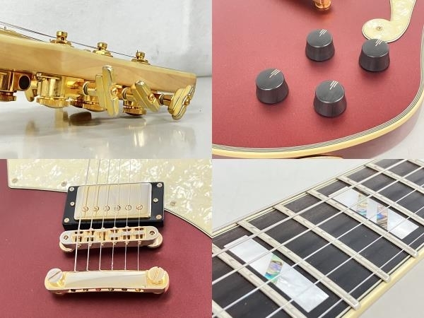 D’Angelico Deluxe Ludlow MATTE WINE 1/50 エレキギター ハード・ソフトケース付き ディアンジェリコ ギター 弦楽器 中古 良好 K8402998_画像10