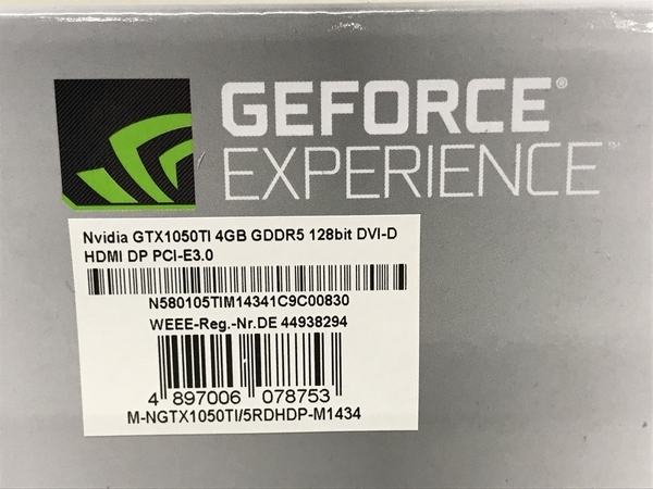 NVIDIA GEFORCE GTX 1050 Ti 4GB GDDR5 128Bit グラフィックボード PC 周辺 機器 ジャンク F8627254_画像9