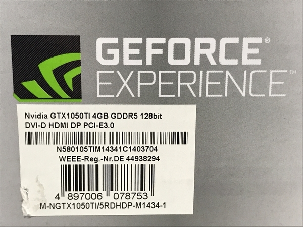 NVIDIA GEFORCE GTX 1050 Ti 4GB GDDR5 128Bit グラフィックボード PC 周辺 機器 ジャンク F8627248_画像8