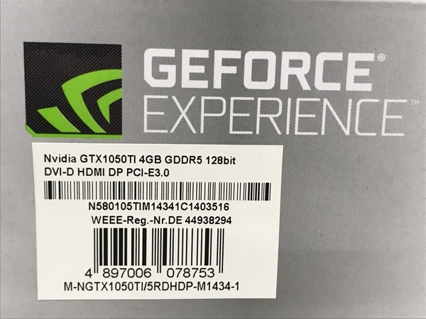 NVIDIA GEFORCE GTX 1050 Ti 4GB GDDR5 128Bit グラフィックボード PC 周辺 機器 ジャンク F8627244_画像8