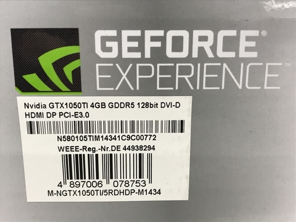 NVIDIA GEFORCE GTX 1050 Ti 4GB GDDR5 128Bit グラフィックボード PC 周辺 機器 ジャンク F8627234_画像8