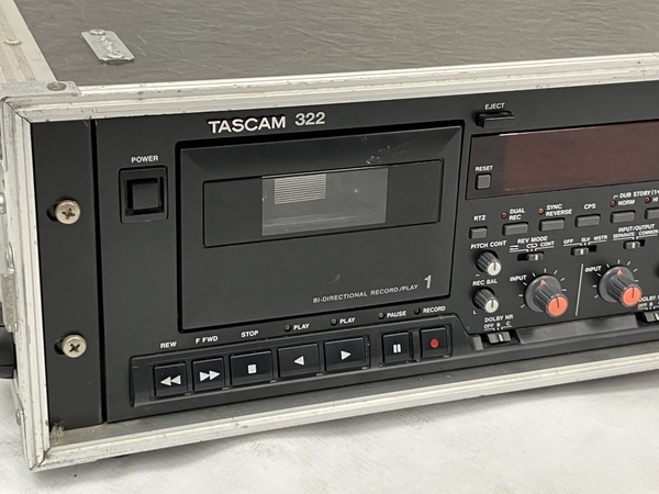 TASCAM 322 ダブルカセットデッキ ARMOR オーディオ 音響機材 タスカム 中古 N8570257_画像2