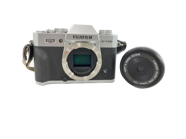 FUJIFILM X-T20 ミラーレス一眼カメラ 24mm F8.0 レンズ デジタルカメラ ジャンク N8622826_画像1