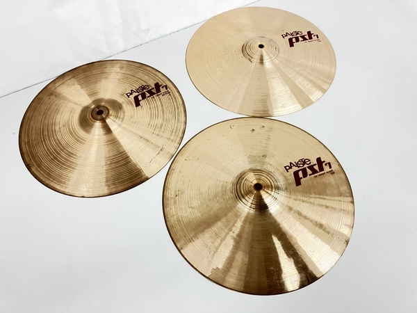 PAISTE pst7 14”HEAVY HI-HAT BOTTOM 3枚セット パイステ シンバル 楽器 中古 K8506087_画像1