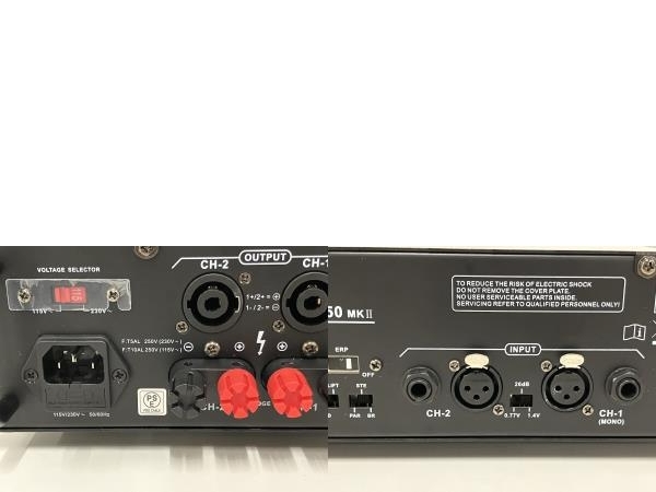 Thomann S-150MK2 S-150 MKII 2chパワーアンプ トーマン 音響機器 中古 B8596451_画像5