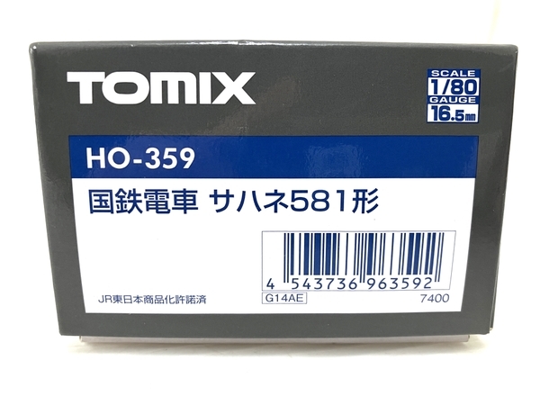 TOMIX HO-359 国鉄電車 サハネ581形 HOゲージ 鉄道模型 トミックス 中古 美品 O8638499_画像9