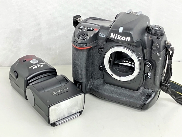 Nikon D2X SB-28DX デジタル一眼 カメラ ボディ ストロボ付き 撮影 ジャンク K8613100