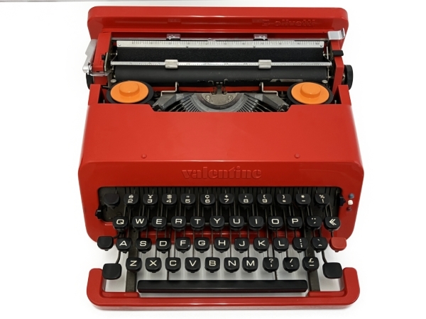 olivetti valentine オリベッティ バレンタイン ポータブル 手動 タイプライター 機器 ジャンク Z8629670_画像1