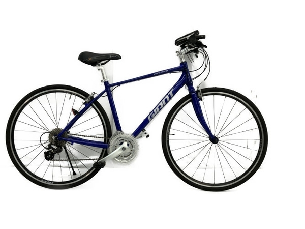【引取限定】GIANT ESCAPE R3 S クロスバイク ブルー エスケープ 自転車 SERFAS サドル CAT EYE サイコン 付き 中古 良好 直 直 C8421209_画像1
