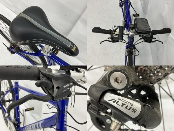 【引取限定】GIANT ESCAPE R3 S クロスバイク ブルー エスケープ 自転車 SERFAS サドル CAT EYE サイコン 付き 中古 良好 直 直 C8421209_画像7