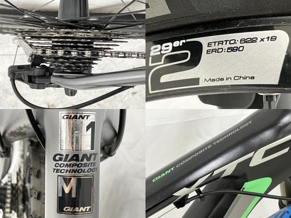 【引取限定】GIANT XTC COMPOSITE 29 Mサイズ ジャイアント MTB マウンテンバイク 自転車 コンポジット 中古 直 N8591593の画像8