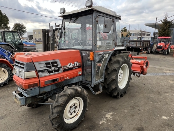 茨城県 クボタ トラクター GL33 キャビン 1094h 4WD 33馬力 パワステ KUBOTA ロータリー RL17G 中古 直Q8579067_画像1