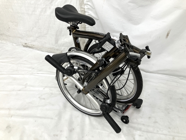 BROMPTON S6R / ブラックラッカー 2022年モデル / リアキャリア付 ブロンプトン 折りたたみ自転車 中古 美品 楽 Y8597891の画像7