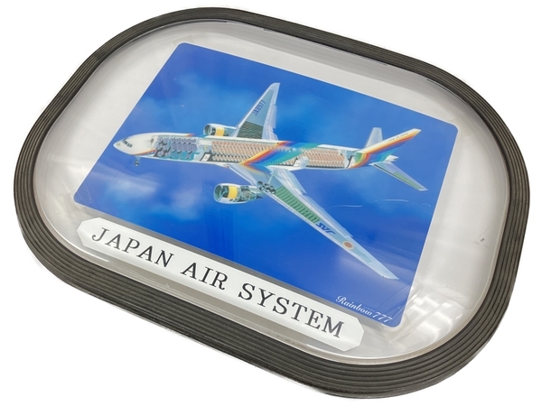 JAL 窓枠 飛行機 航空機部品 JAPAN AIR SYSTEM 中古 W8593105_画像1