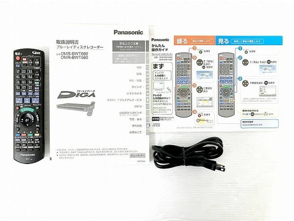 Panasonic DIGA DMR-BWT660 ブルーレイディスクレコーダー 2013年製 4K パナソニック 中古 O8630203_画像2