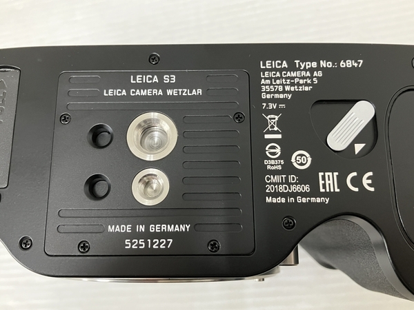 LEICA ライカ S3 ボディ バッテリー合計3個 元箱付き ライカ最上位 Sシステム 展示品レベルの状態 中古 美品 O8638414の画像10