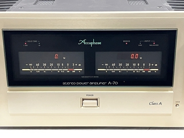 Accuphase アキュフェーズ A-70 パワーアンプ 元箱あり 音響機材 中古 美品 T8581432の画像4