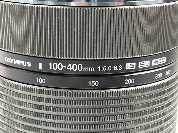 OLYMPUS M.ZUIKO DIGITAL ED 100-400mm F5.0-6.3 IS ED MSC 超望遠ズームレンズ マイクロフォーサーズ 元箱付き 良好 中古 W8614764_画像8