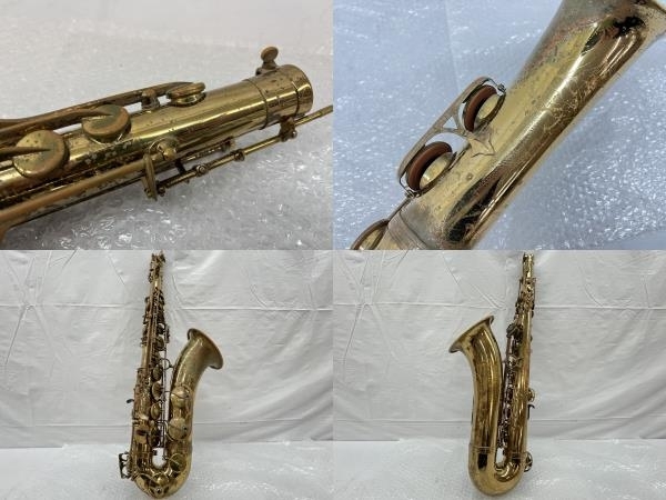 SELMER MARK VII テナー サックス 25万番台 ネック アメセル 彫刻 GL CASES ケース付 楽器 ヴィンテージ セルマー 中古 C8636486_画像5