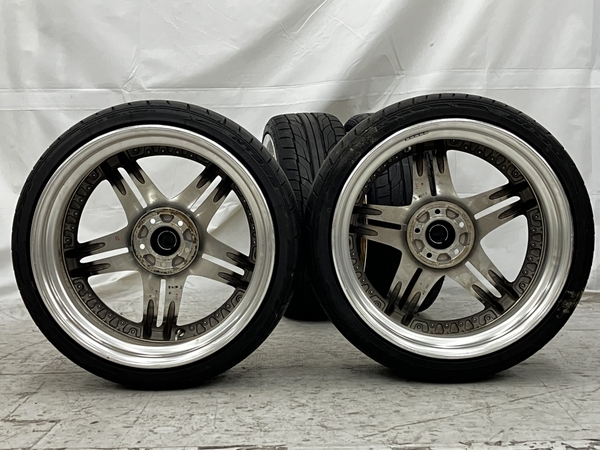 【引取限定】NITTO NT555G2 235/35R20 Amistad REIHEN ホイール 4本セット ライエン アミスタッド 中古 直 N8536526_画像4