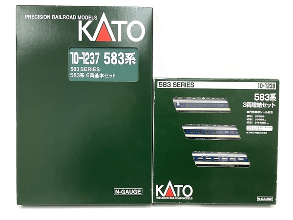 KATO 10-1237 10-1239 国鉄 583系 特急電車 クハネ583 9両セット Nゲージ 鉄道模型 中古 美品 M8542312_画像1