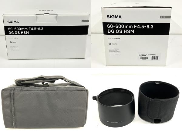 SIGMA 60-600mm 1:4.5-6.3 DG OS HSM Sports Nikonマウント 高倍率ズームレンズ 美品 中古 B8651829_画像8