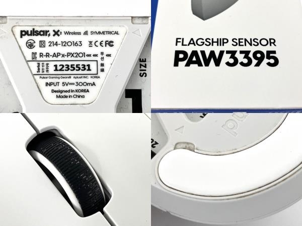 Pulsar PAW3395 ワイヤレスゲーミングマウス 中古 良好 Y8666138_画像3