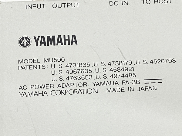 YAMAHA MU500 シンセサイザー 音源モジュール 音響 ヤマハ 音響機器 中古 K8673418の画像3