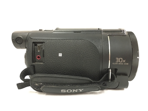 SONY ソニー ビデオカメラ FDR-AX55 ハンディカム ブラック 4K 空間光学手ブレ補正 20倍光学ズーム ビューファインダー 中古 T8592737_画像5