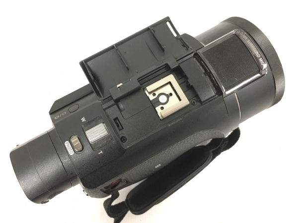 SONY ソニー ビデオカメラ FDR-AX55 ハンディカム ブラック 4K 空間光学手ブレ補正 20倍光学ズーム ビューファインダー 中古 T8592737_画像9