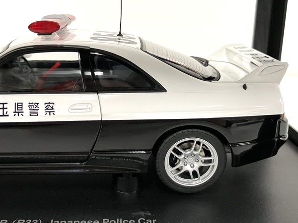 AUTOart オートアート 1/18 NISSAN 日産 スカイライン GT-R (R33) ポリスカー 中古 美品 B8668938の画像4